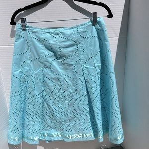 Size 8 skirt eyelet blue